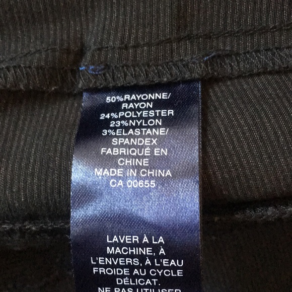 Reitmans Plus Grey & Black Striped Bootcut Pants - Picture 6 of 7